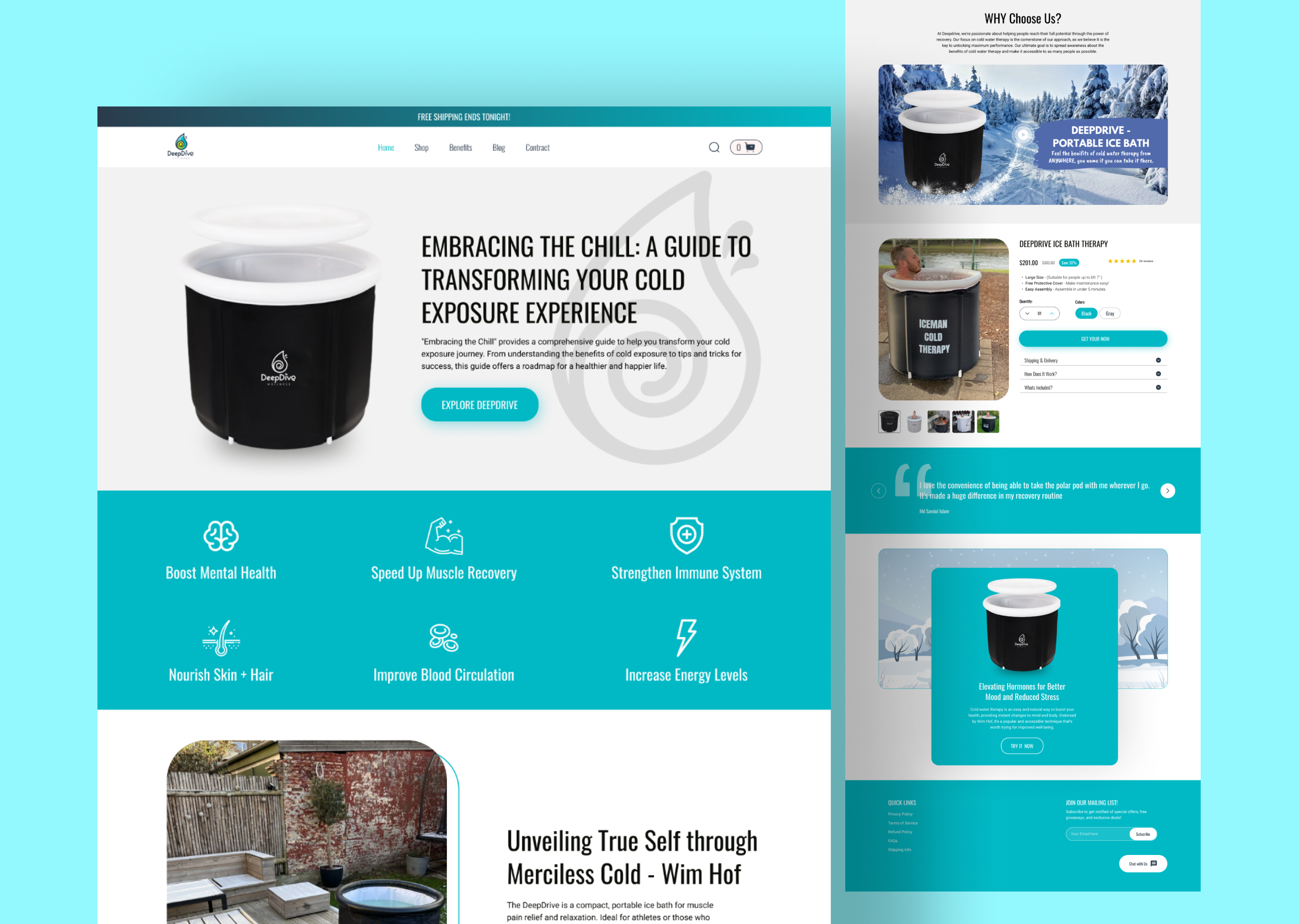 Example of Single Product Shopify Store Design